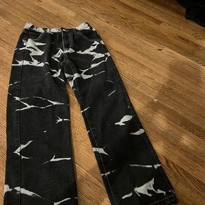 Black tie dye princess polly jeans size 4